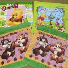 ディズニー　ハンドタオル　プーさん、チップとデール　第一生命
