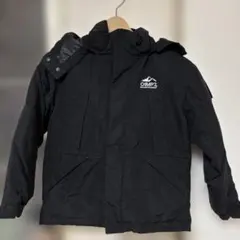 CAMP7 黒 フード付きダウンコート