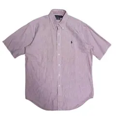 90s Ralph Lauren BLAKE 半袖 チェック シャツ 爽快