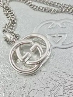 超美品】GUCCI ペンダント トップ925＋社外喜平チェーン 男女兼用