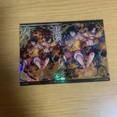 ONE PIECE ルフィ VS ルッチ ウエハースカード - メルカリ