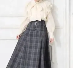 【新古品】INGNI イング 2Wayリボンラメシアーフリル／ブラウス