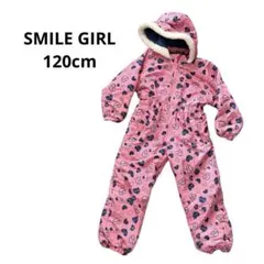 BLUE MART ピンク ハート　ウェア　キッズ120used 雪遊び　スキー