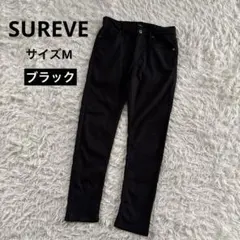 Avail SUREVE スキニーパンツ　暖パン　裏微起毛　黒　ブラック　M