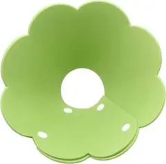 エリザベスカラー 猫用 犬用 着脱便利 傷舐め防止 引っ掻き防止 S グリーン