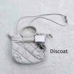 【新品】ディスコート　チャーム付きキルティングミニショルダーバッグ　2way