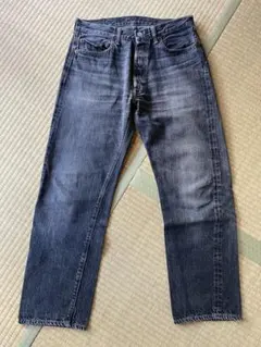 2025年最新】WAREHOUSE デニムカラー：ブラック ストレートデニムの