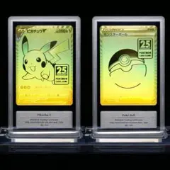 ピカチュウV & モンスターボール 25周年記念　gemix 10 BLACK