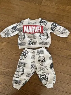 ZARA マーベル スウェットセットアップ 男の子 ベージュ 裏起毛 92