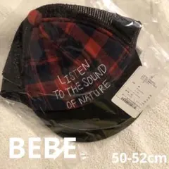 【新品タグ付き】BEBEチェック柄キャップ Sサイズ50-52cmのサムネイル