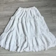 axes femme ティアードコットンレーススカート　リボンのサムネイル
