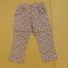 RAG MART　長ズボン　130　薄紫に花柄のサムネイル