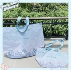 【最新】アナ雪　ショッピングバッグ　S/Mサイズ2点セット　香港ディズニー