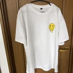 MANFINITY スマイル フラワー Tシャツ ホワイト XXL