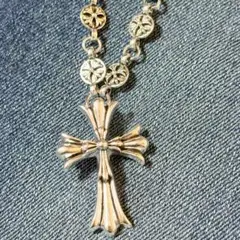 【2本組】　クロスネックレス　ネックレス　シルバー　十字架　ヴィンテージ　新品