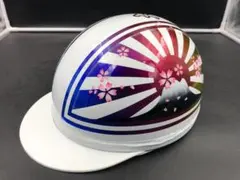 コルク半 カスタム 富士日章 三つボタン ホワイトブルー ラメ 桜 高級