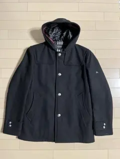 【美品】バーバリーブラックレーベル　フード付きコート