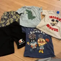 ベビー服　Tシャツセット 90cm ミッキー　アンパンマン　champion