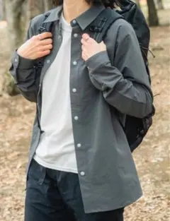 ACTIBASE soft shell shirt グレー