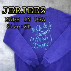 JERZEES ジャージーズ USA製 90s 紫色 スウェット トレーナー