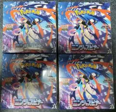 ポケモンカードゲームMEGA拡張パック ニンジャスピナー 4Box シュリンク付