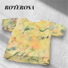 ROTEROSA 半袖Tシャツ　フリーサイズ　むら染め　大きめのサムネイル