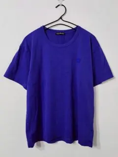 Acne Studios アクネ ワンポイント ロゴ 半袖 Tシャツ ブルーのサムネイル