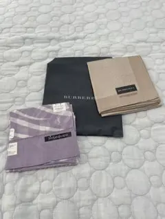 ハンカチ2枚　バーバリー、イブサンローラン