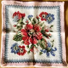 【限定1点】FEILER (フェイラー)★花柄タオルハンカチ　シュニール織