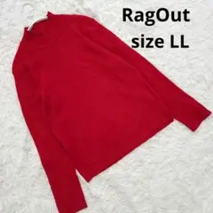 RagOut/ラグアウトアベイルボトルネックリブニットトップス洗えるセーターLL