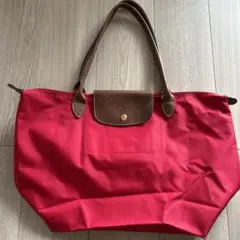未使用】ロンシャン ルプリアージュ M トートバッグ ワインレッド