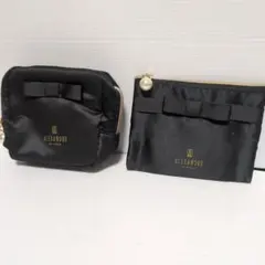 ALEXANDRE DE PARIS ブラックポーチ 2点セット