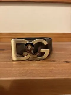 D&G ブラウンレザーベルト