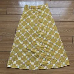 ZARA 花柄刺繍フレアロングスカート