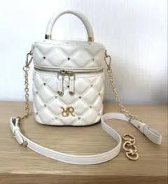 RANDA ハートスタッズ2WAYキルティングバニティバッグ(完売品)