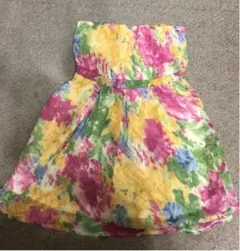 花柄ワンピース
