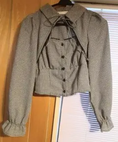 千鳥柄トップス　量産型　地雷系　スナ系　参戦服