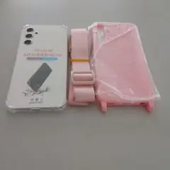 A25 5G対応 スマホケース ピンク　透明2点
