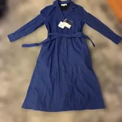 新品　ユニクロ　イネス　フランネルベルテッドワンピース　Sサイズ　ネイビー