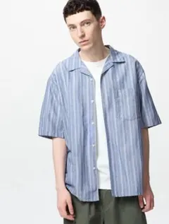 ユニクロコットンリネンシャツL 新品