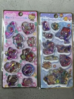 ウォーターインシール　サンリオ　日焼けキティ　シール　キティ