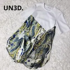 UN3D. アンスリード マーブルアート Tシャツ チュニック 異素材 - メルカリ
