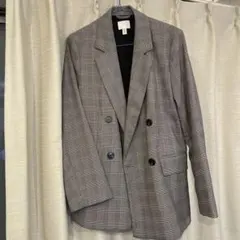 H&M チェック柄 テーラードジャケット 160/88A