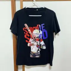 ハーレイクイン 黒Tシャツ スーサイド・スクワッド デザインT ブラック 映画