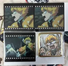 鬼滅の刃 我妻善逸 ufotable dining クリアカード 缶バッジ