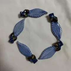 葉っぱ型の陶器製箸置き 5個セット