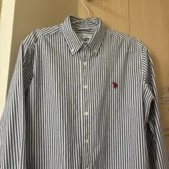 U.S. POLO ASSN. ストライプシャツ 長袖 Mブルーのサムネイル