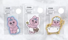 おぱんちゅうさぎ お風呂 ステッカーシール 3枚 サンキューマート コラボ 限定