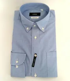 【新品】ONLY リラックスF EASYCARE ボタンダウン サックス38