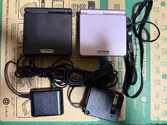 Nintendo ゲームボーイアドバンスSP 2台セット（ブラック & ピンク）